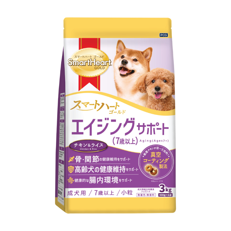 SmartHeart Gold 慧心金裝（日版）高齡犬配方 3KG
