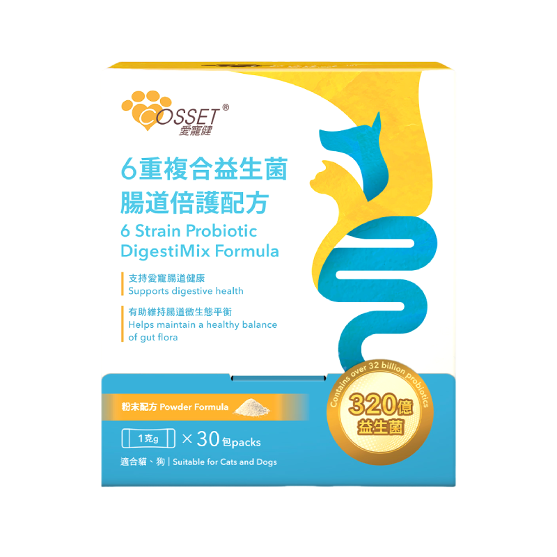 Cosset 6重複合益生菌腸道倍護配方 30包 (每包1g)