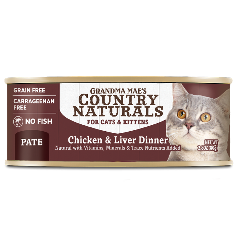 Grandma Mae's Country Naturals 貓罐頭 雞肉嫩肝配方 80g