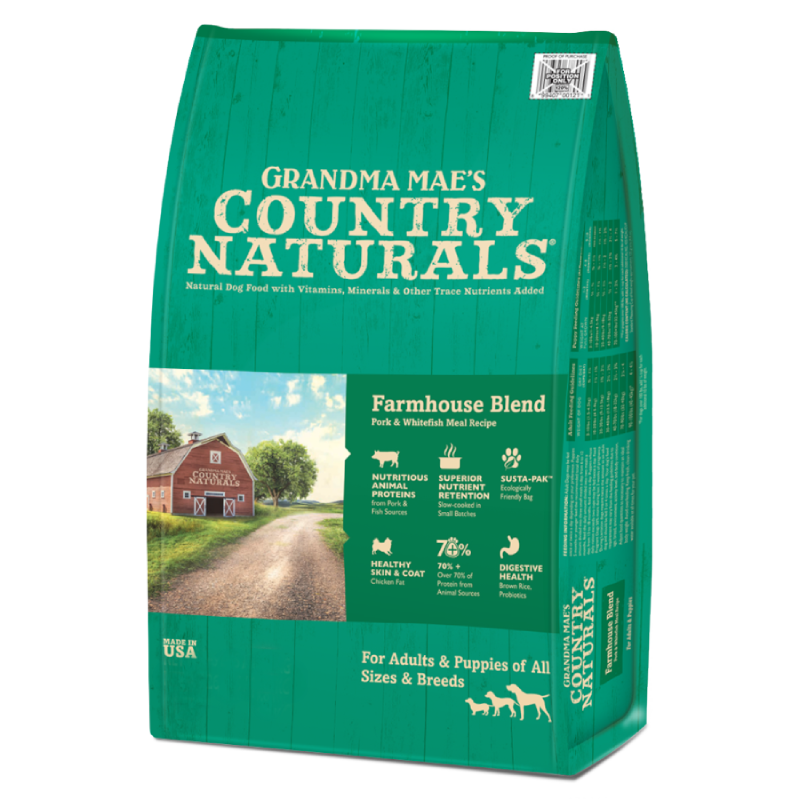 Grandma Mae's Country Naturals 狗乾糧 白鮭魚尿道保護配方 4LB│14LB│24LB