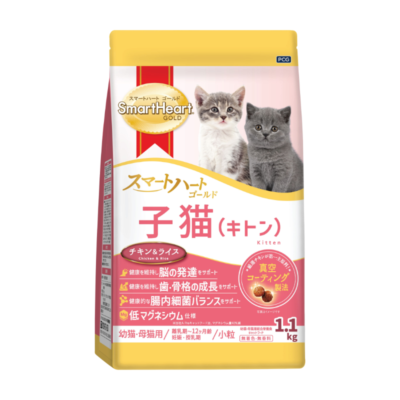 SmartHeart Gold 慧心金裝（日版）幼貓成長配方 1.1KG