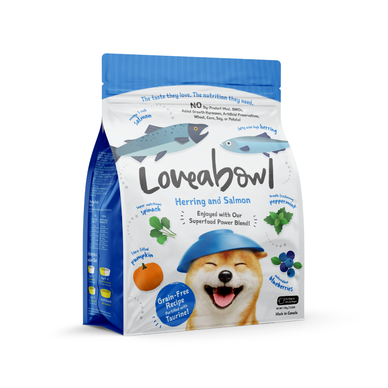 Loveabowl 狗乾糧 無穀物希靈魚三文魚海鮮配方 1.4KG │ 4.5KG │ 10KG