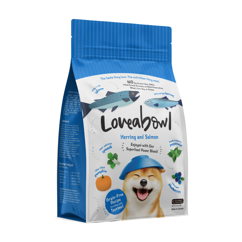 Loveabowl 狗乾糧 無穀物希靈魚三文魚海鮮配方 1.4KG │ 4.5KG │ 10KG