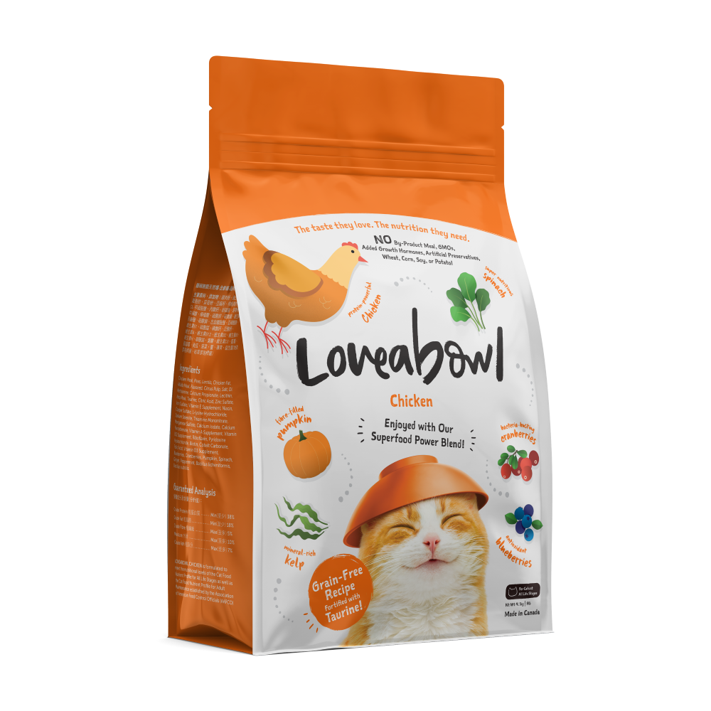 Loveabowl 貓乾糧 無穀物走地雞肉配方 1KG │ 4.08KG