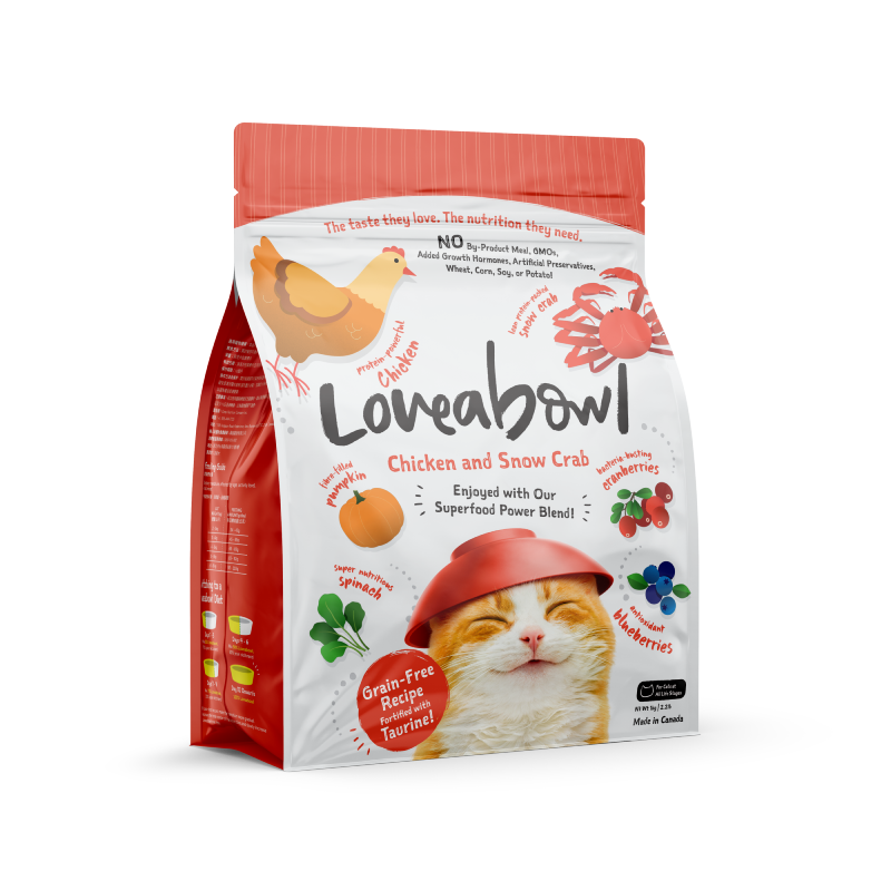Loveabowl 貓乾糧 無穀物雪蟹雞肉海陸配方 1KG │ 4.08KG