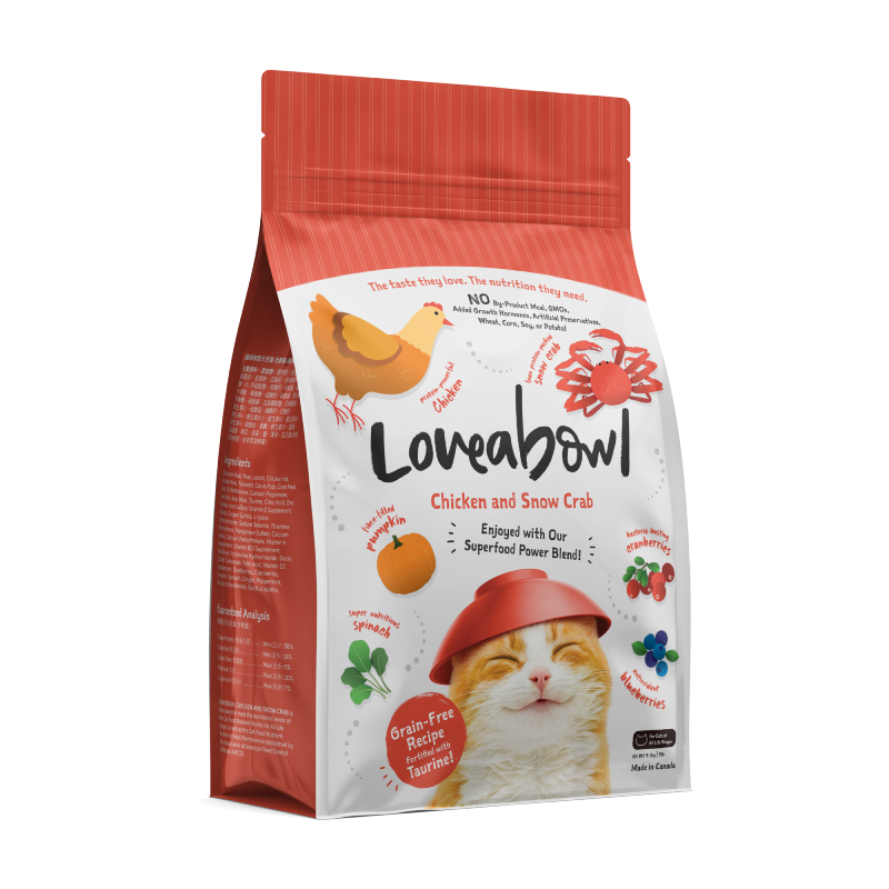 Loveabowl 貓乾糧 無穀物雪蟹雞肉海陸配方 1KG │ 4.08KG