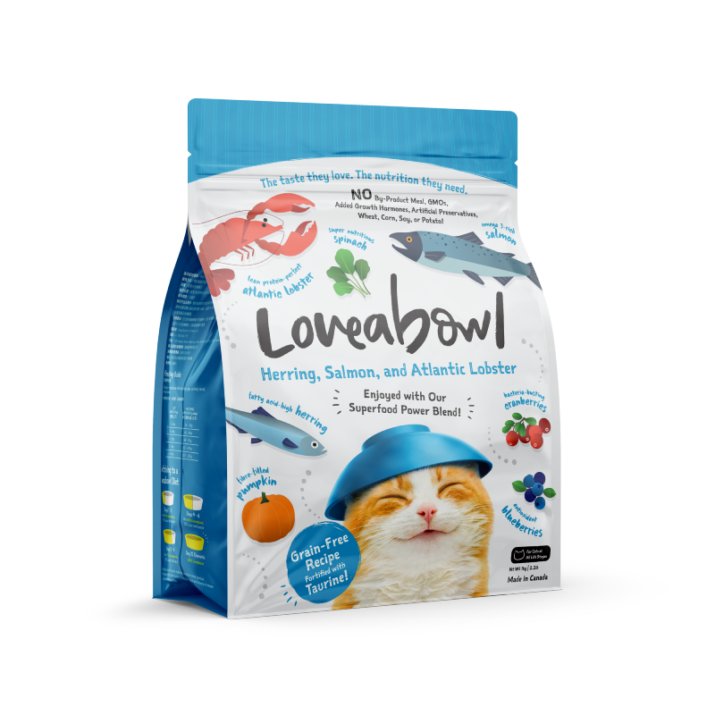 Loveabowl 貓乾糧 無穀物龍蝦雙魚海鮮配方 1KG │ 4.08KG