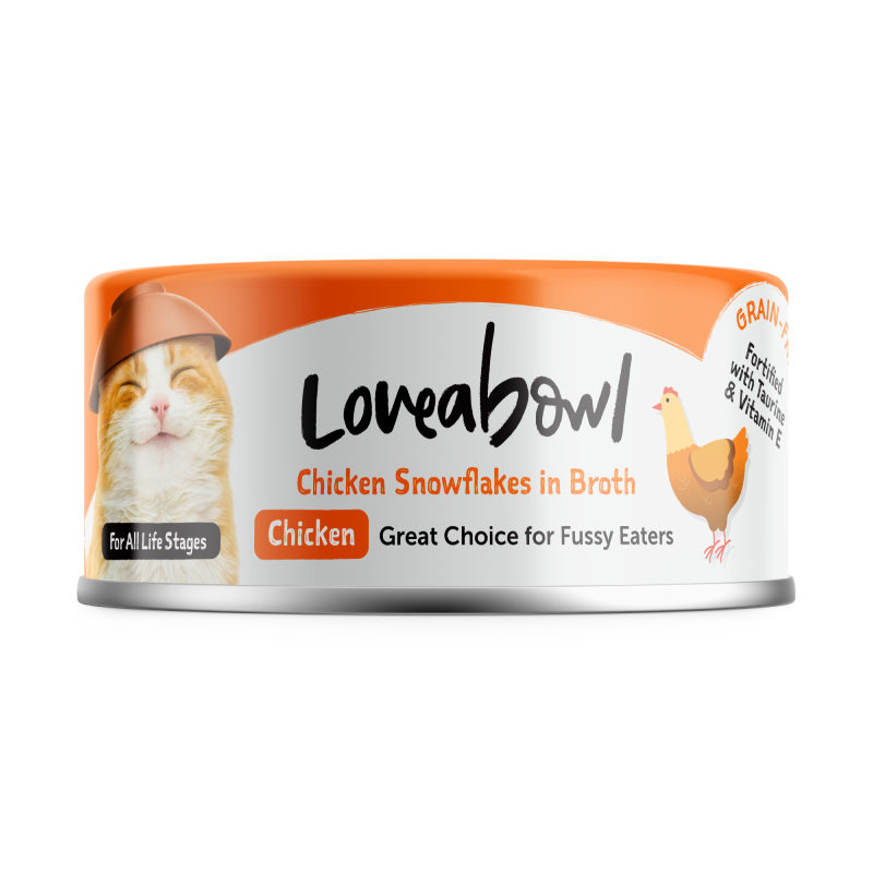 Buddy Gift - Loveabowl 貓罐頭 無穀物雪絨嘟嘟雞系列│無穀物絲滑香香魚系列 70g (味道隨機)