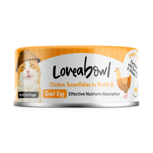 Buddy Gift - Loveabowl 貓罐頭 無穀物雪絨嘟嘟雞系列│無穀物絲滑香香魚系列 70g (味道隨機)