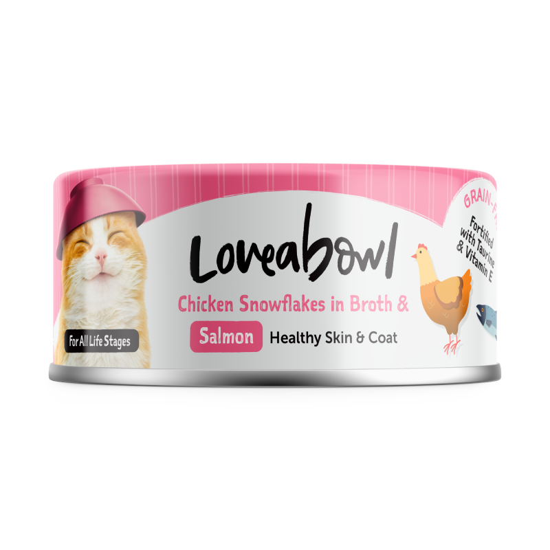 Buddy Gift - Loveabowl 貓罐頭 無穀物雪絨嘟嘟雞系列│無穀物絲滑香香魚系列 70g (味道隨機)