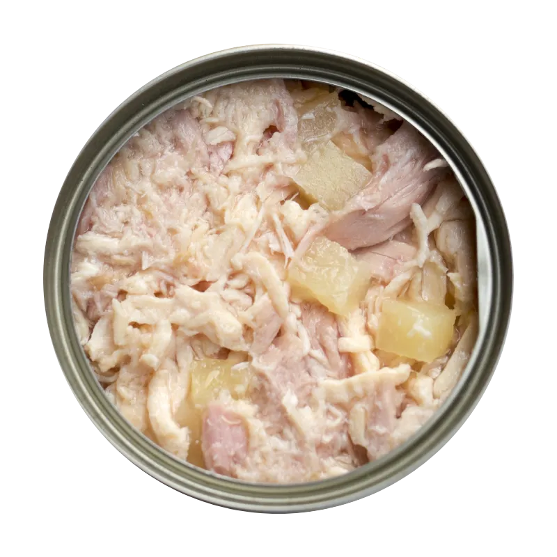 Longevity 綠茶肉絲貓罐頭  菠蘿去毛球主食罐 80g