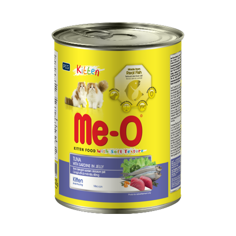 Me-O 咪歐 鮮享罐 (幼貓雙魚口味) 400g