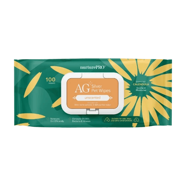 AG+ 銀離子寵物親膚消毒濕紙巾 100片裝 (原味)