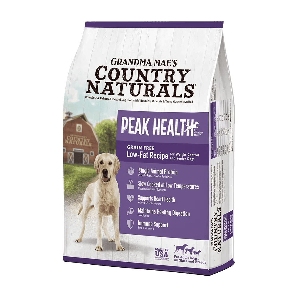 Grandma Mae's Country Naturals 狗乾糧 Peak Health 無穀物低脂配方 4LB │ 12LB │ 23LB