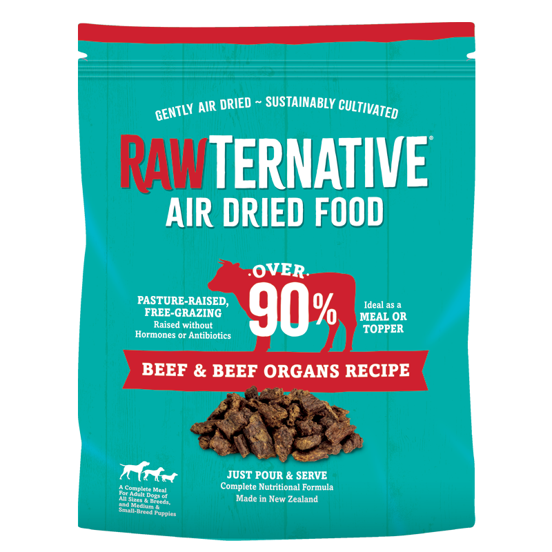 Rawternative 風乾生肉狗糧 無激素草飼牛風乾配方 5oz │ 1LB │ 3LB