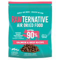 Rawternative 風乾生肉狗糧 鮮味三文魚草飼牛風乾配方 5oz │ 1LB │ 3LB
