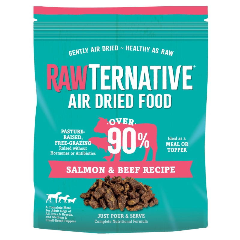 Rawternative 風乾生肉狗糧 鮮味三文魚草飼牛風乾配方 5oz │ 1LB │ 3LB