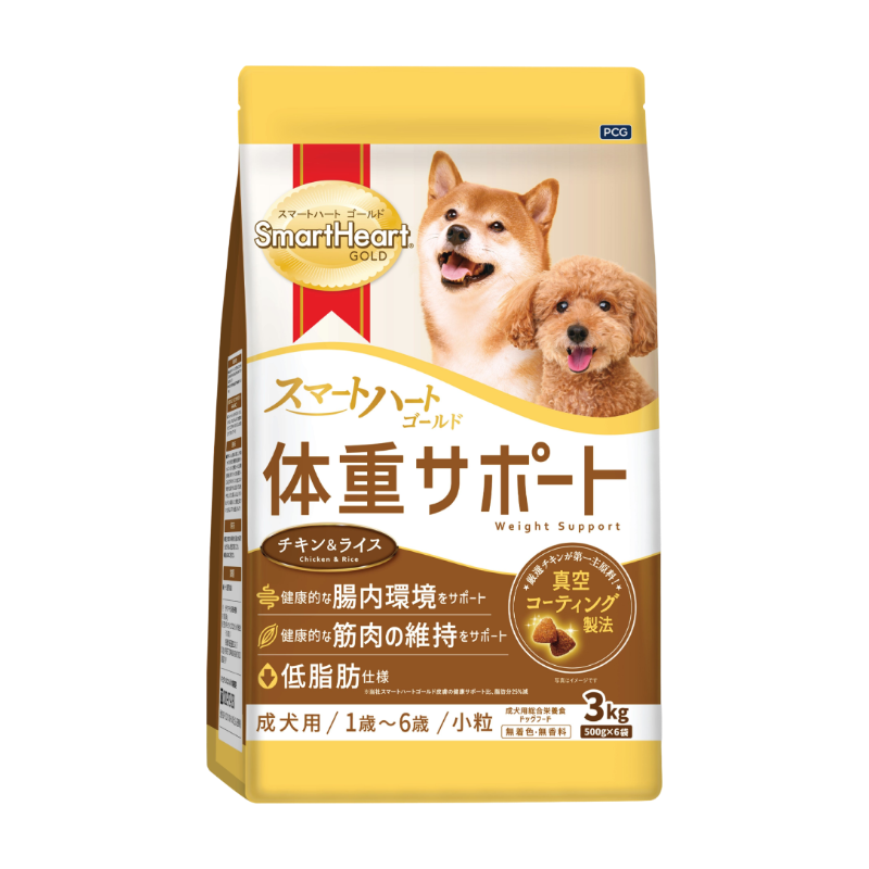 SmartHeart Gold 慧心金裝（日版）狗乾糧 體重控制成犬配方 3KG